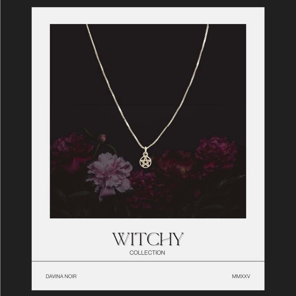 Tiny Pentagram 925 Sterling Silver Necklace